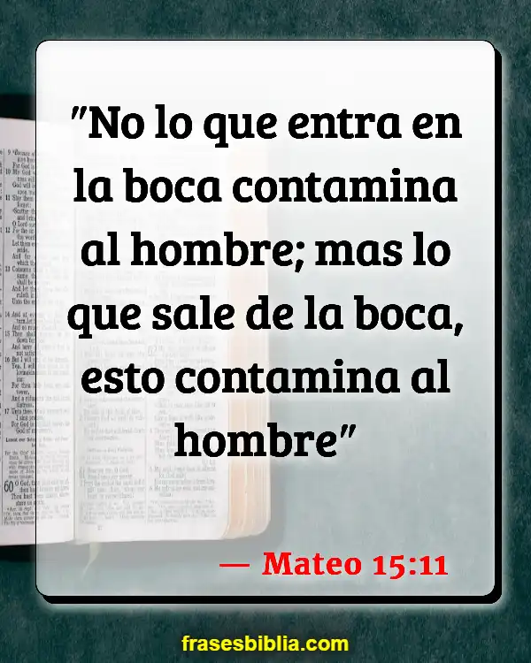 Versículos De La Biblia Hierba (Mateo 15:11)