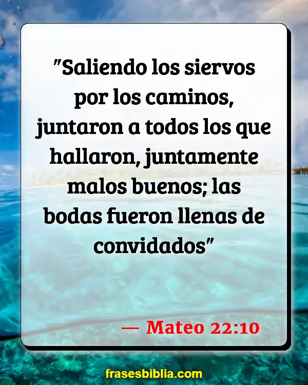 Versículos De La Biblia La Cena de las Bodas del Cordero (Mateo 22:10)