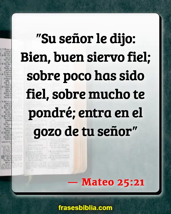 Versículos De La Biblia Hora de servir (Mateo 25:21)