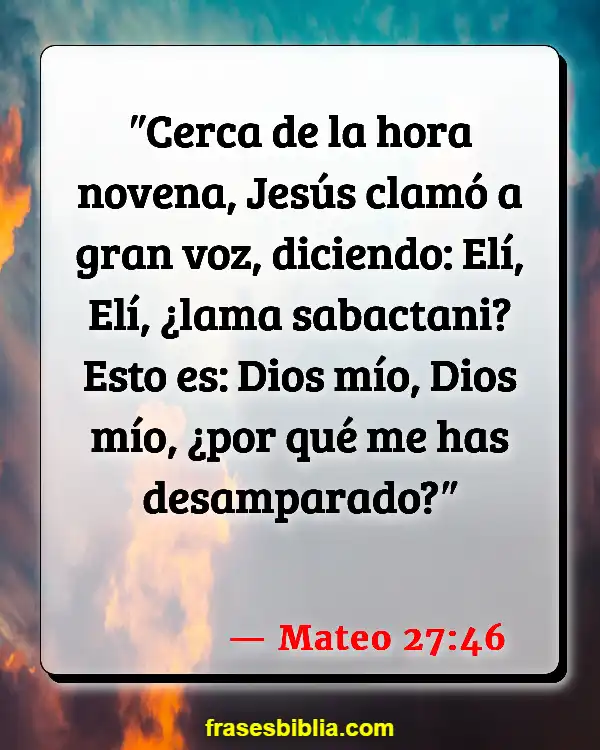 Versículos De La Biblia Abandentemente (Mateo 27:46)