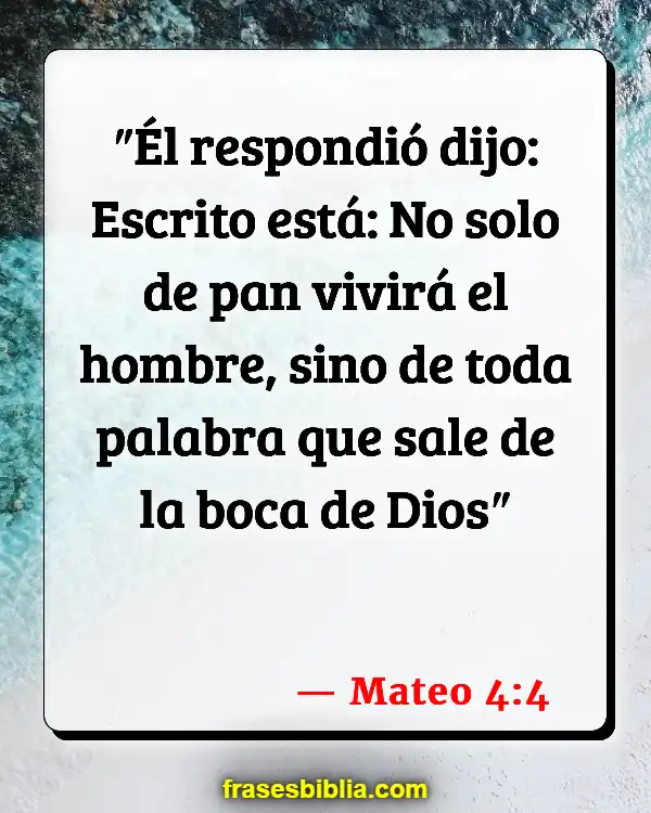 Versículos De La Biblia Palabras ociosas (Mateo 4:4)