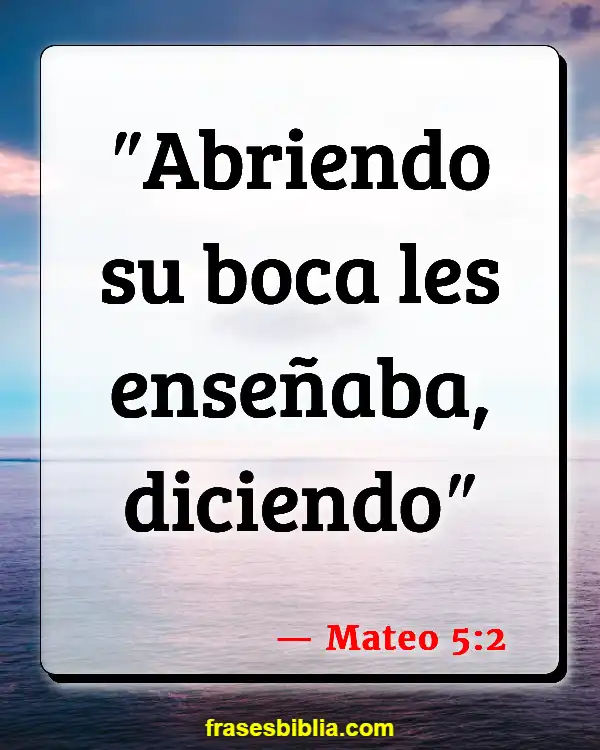 Versículos De La Biblia Agradeciendo A Dios Por Las Bendiciones (Mateo 5:2)