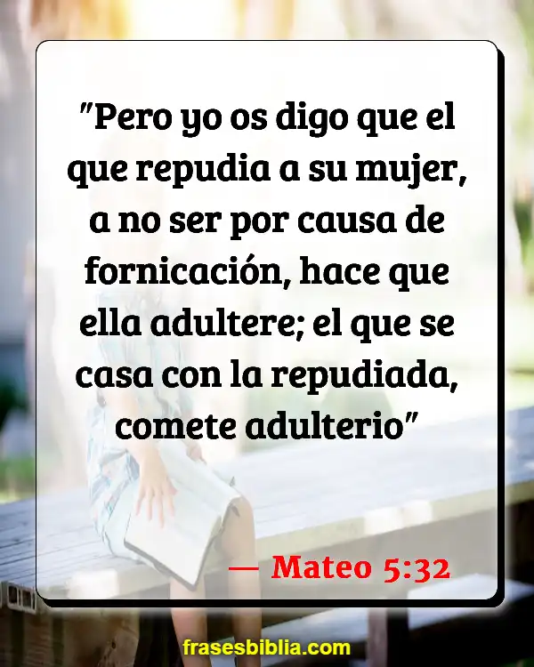 Versículos De La Biblia Matrimonio joven (Mateo 5:32)