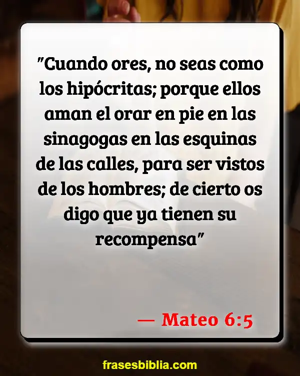 Versículos De La Biblia Falto (Mateo 6:5)