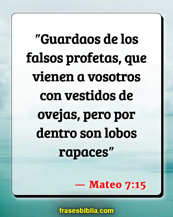 Versículos De La Biblia Desunión (Mateo 7:15)