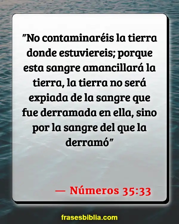 Versículos De La Biblia Influencia positiva (Números 35:33)