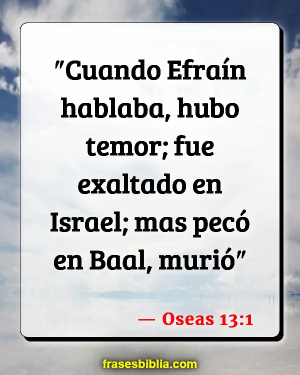 Versículos De La Biblia Baal (Oseas 13:1)