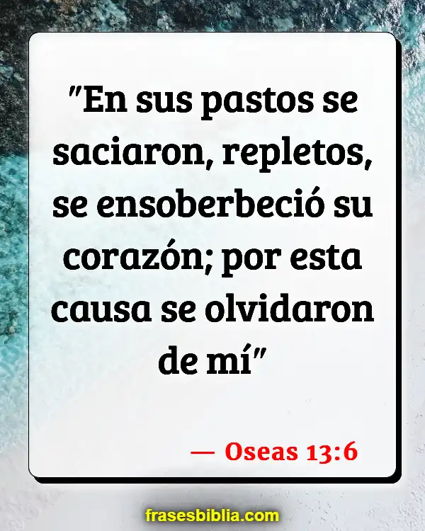 Versículos De La Biblia Comida de bendición (Oseas 13:6)