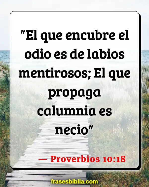Versículos De La Biblia Mentir sobre dar (Proverbios 10:18)