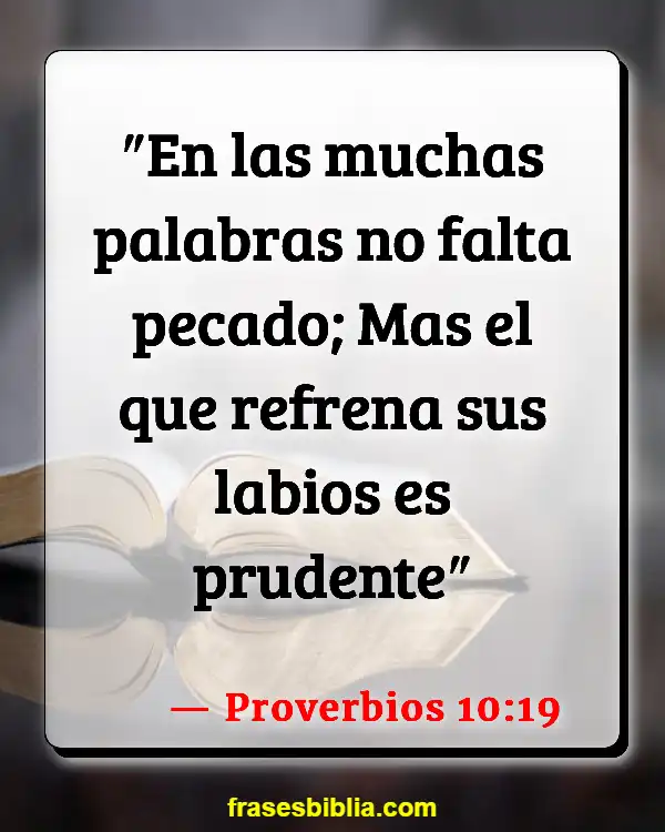 Versículos De La Biblia Oracion silenciosa (Proverbios 10:19)