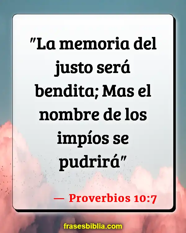 Versículos De La Biblia Su nombre (Proverbios 10:7)