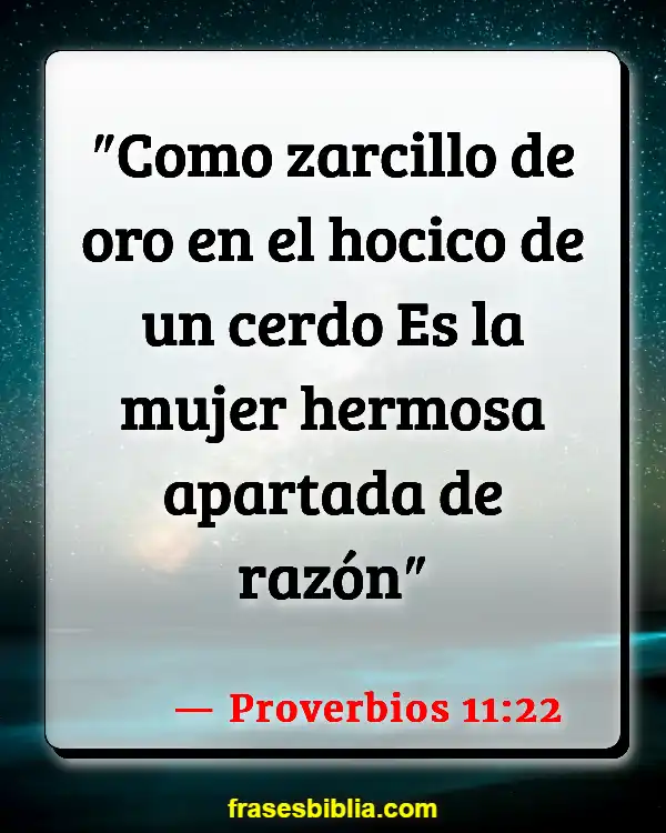 Versículos De La Biblia Edad madura de mujer (Proverbios 11:22)