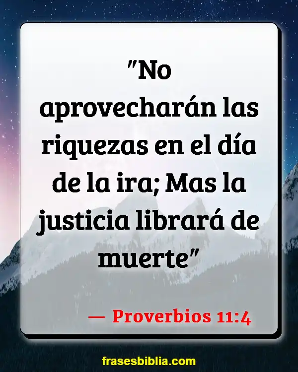 Versículos De La Biblia Limosna (Proverbios 11:4)