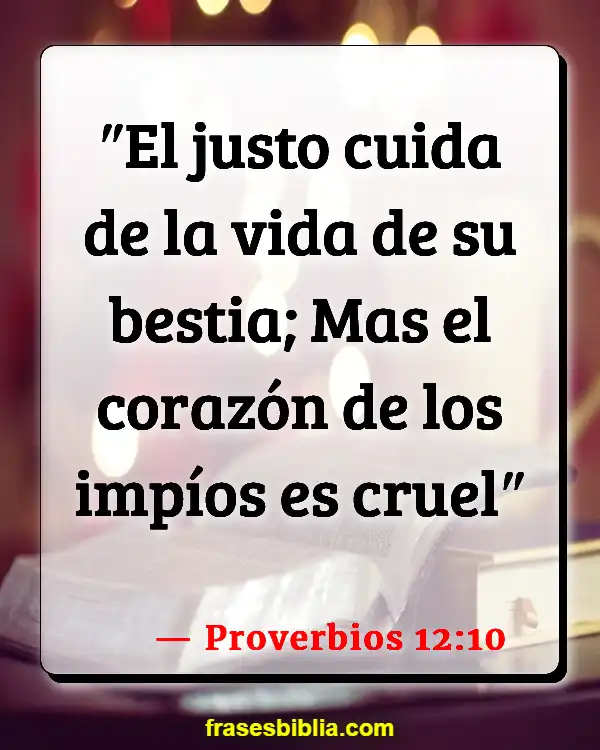 Versículos De La Biblia Comportamiento salvaje (Proverbios 12:10)