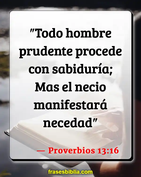 Versículos De La Biblia Inversión en acciones (Proverbios 13:16)