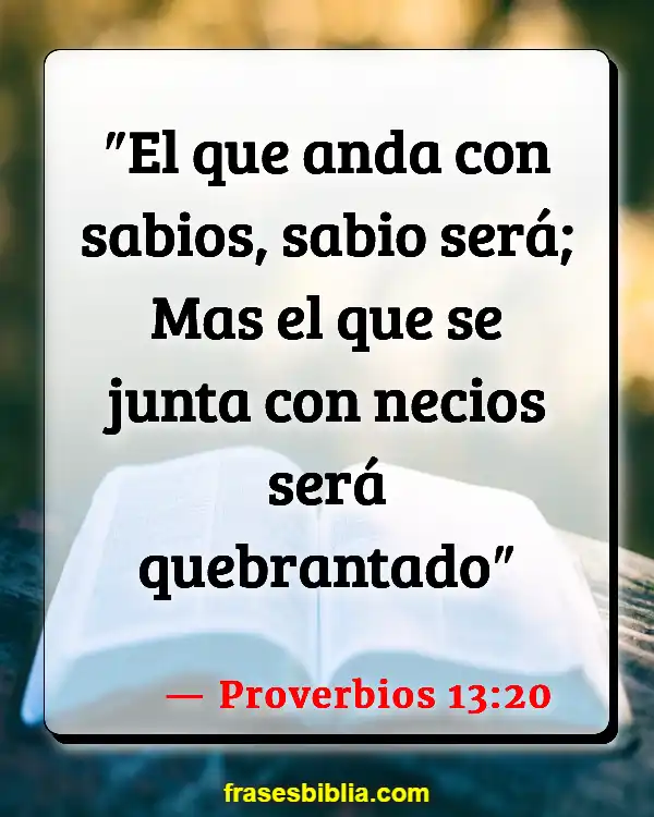 Versículos De La Biblia Hombre sabio (Proverbios 13:20)