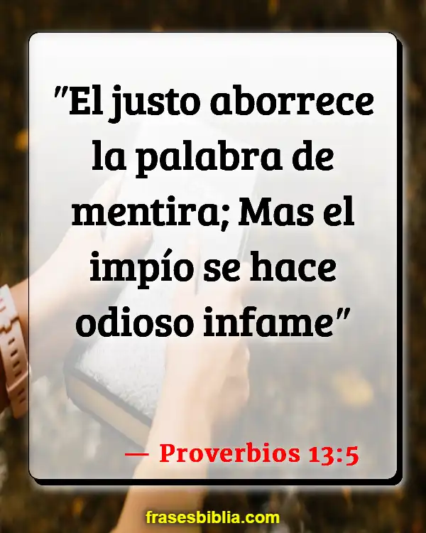 Versículos De La Biblia Infiel (Proverbios 13:5)