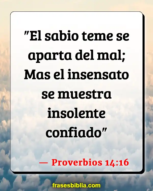 Versículos De La Biblia Hombre sabio (Proverbios 14:16)