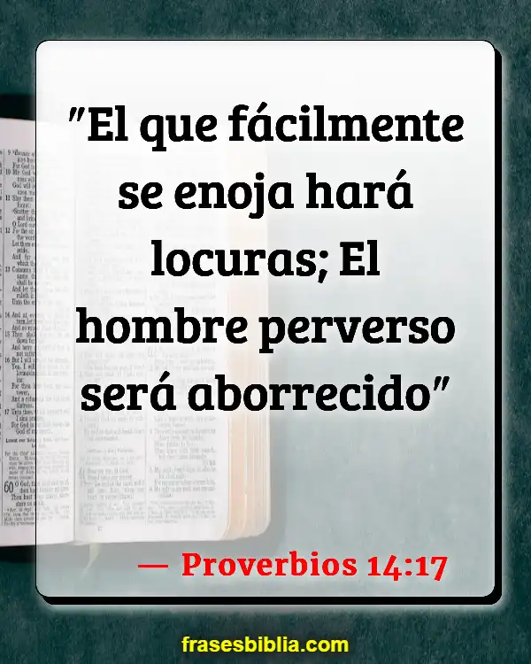 Versículos De La Biblia Controlar la ira (Proverbios 14:17)