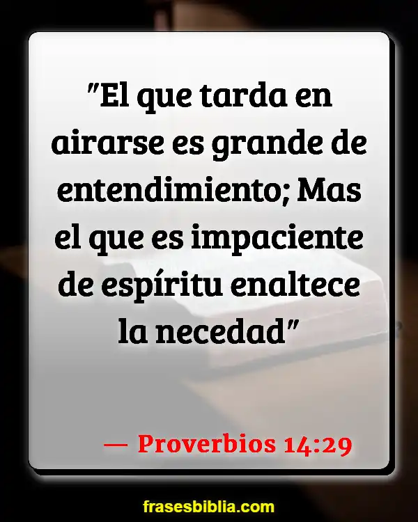 Versículos De La Biblia Controlar la ira (Proverbios 14:29)