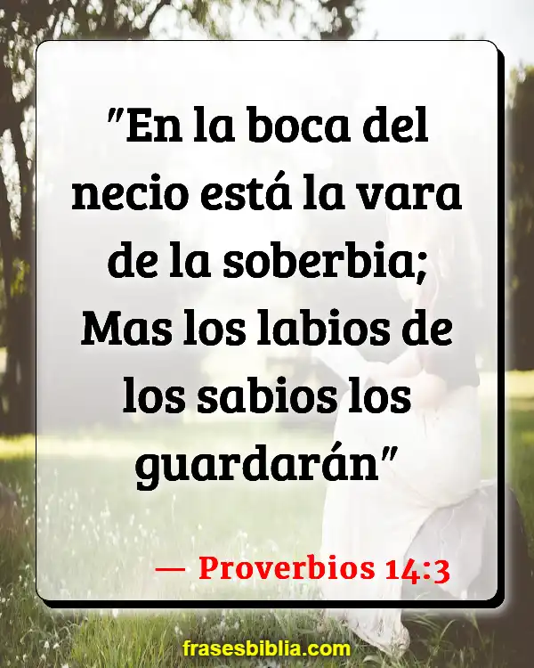 Versículos De La Biblia Alentador (Proverbios 14:3)