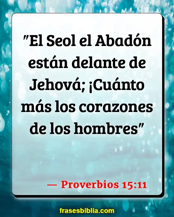 Versículos De La Biblia Puertas del infierno (Proverbios 15:11)