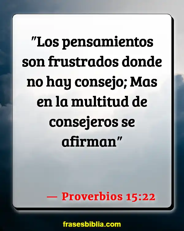 Versículos De La Biblia Hombre sabio (Proverbios 15:22)