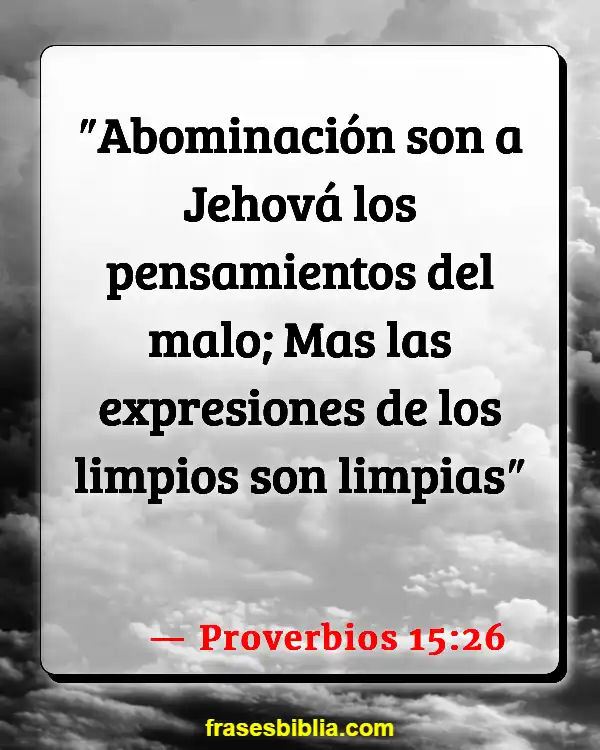 Versículos De La Biblia Abominación (Proverbios 15:26)