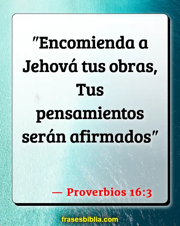 Versículos De La Biblia Escribiendo (Proverbios 16:3)