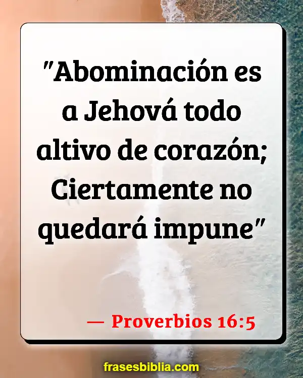 Versículos De La Biblia Abominación (Proverbios 16:5)