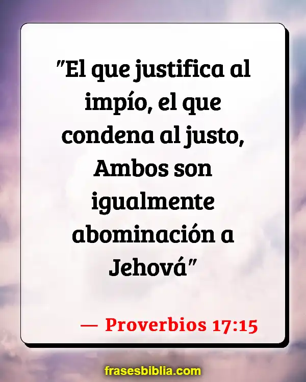 Versículos De La Biblia Abominación (Proverbios 17:15)