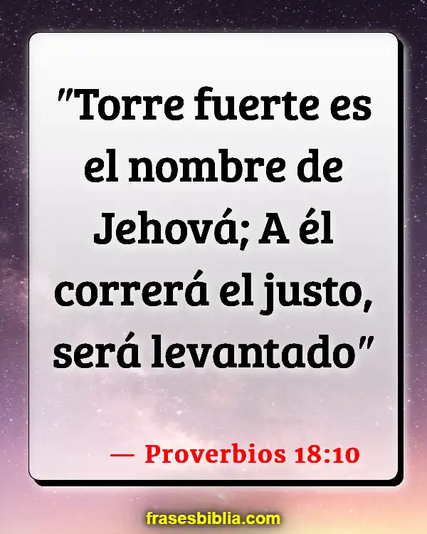 Versículos De La Biblia Fortalezas y debilidades (Proverbios 18:10)