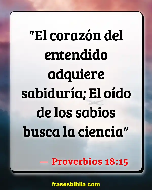 Versículos De La Biblia Palabra de conocimiento (Proverbios 18:15)