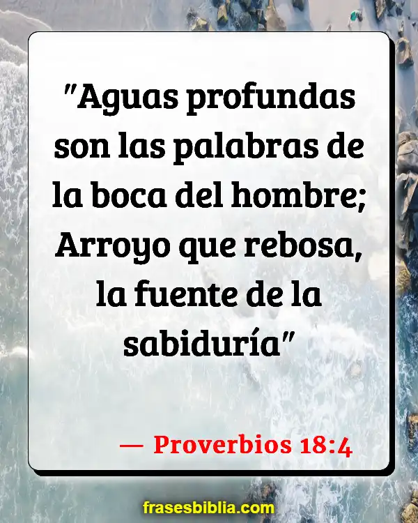 Versículos De La Biblia Sus palabras (Proverbios 18:4)