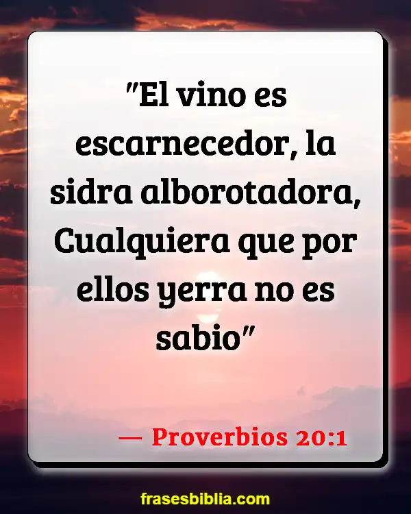 Versículos De La Biblia Odres de vino (Proverbios 20:1)