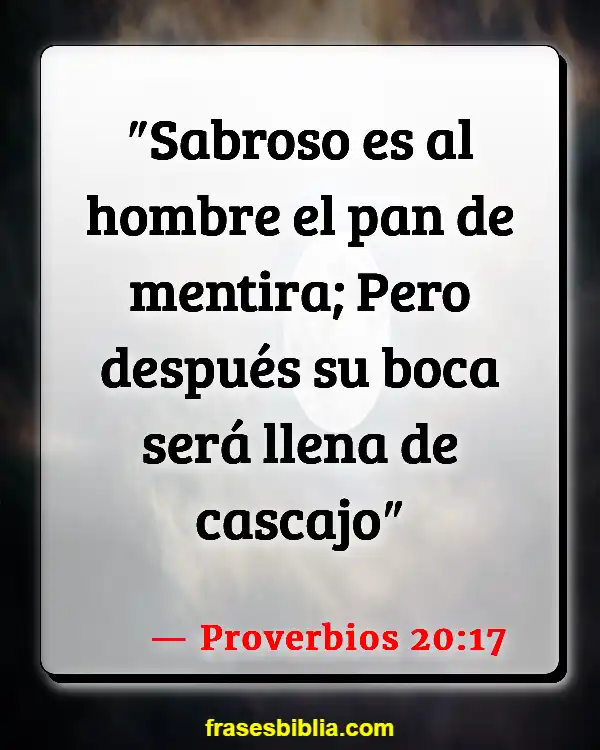 Versículos De La Biblia Hacer trampa en un examen (Proverbios 20:17)