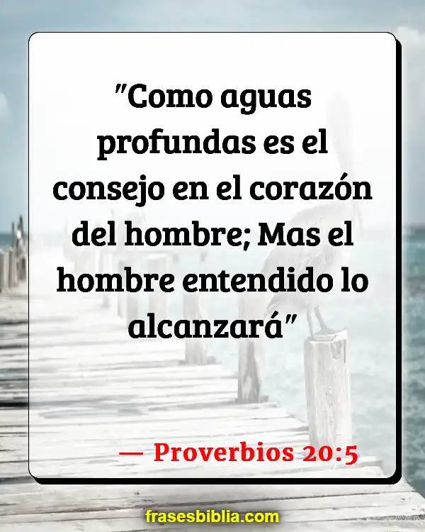 Versículos De La Biblia Conciencia (Proverbios 20:5)