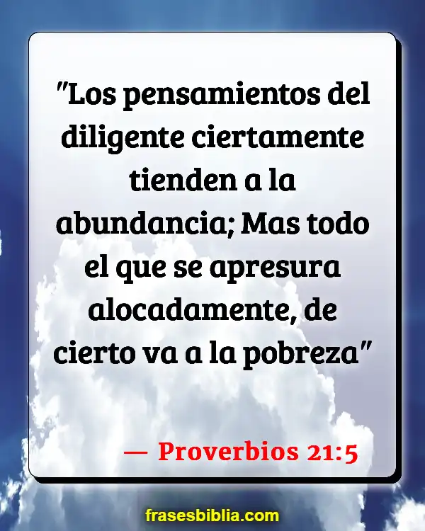 Versículos De La Biblia Laboral (Proverbios 21:5)