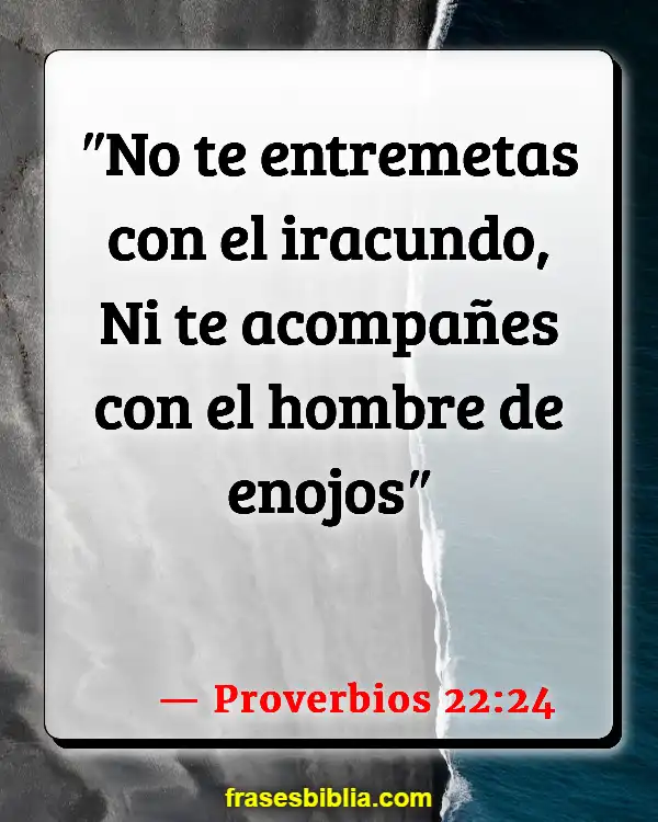 Versículos De La Biblia Controlar la ira (Proverbios 22:24)