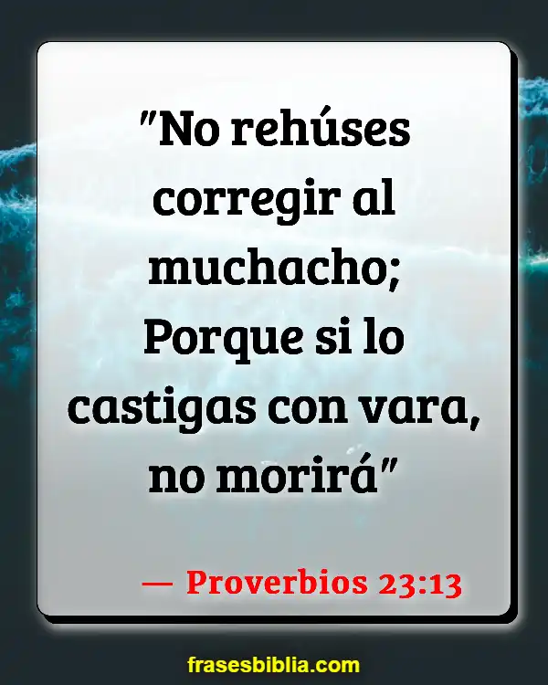 Versículos De La Biblia Niños malcriados (Proverbios 23:13)