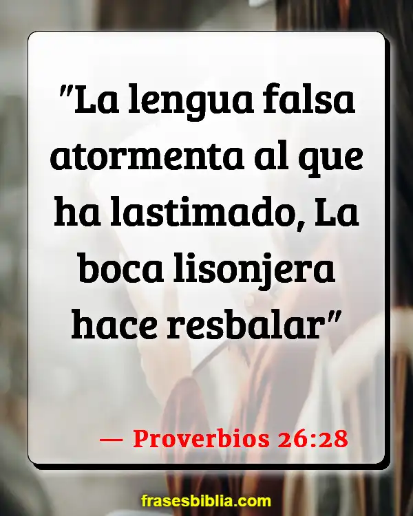 Versículos De La Biblia Adulación (Proverbios 26:28)
