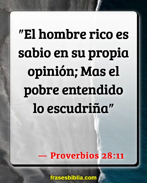 Versículos De La Biblia Pobreza mundial (Proverbios 28:11)