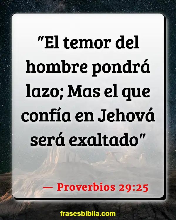 Versículos De La Biblia No confíes en nadie (Proverbios 29:25)