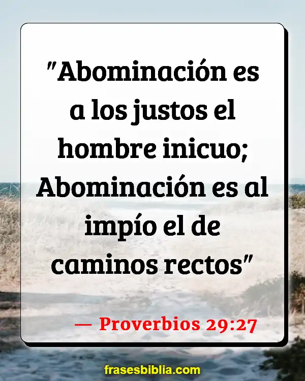 Versículos De La Biblia Abominación (Proverbios 29:27)