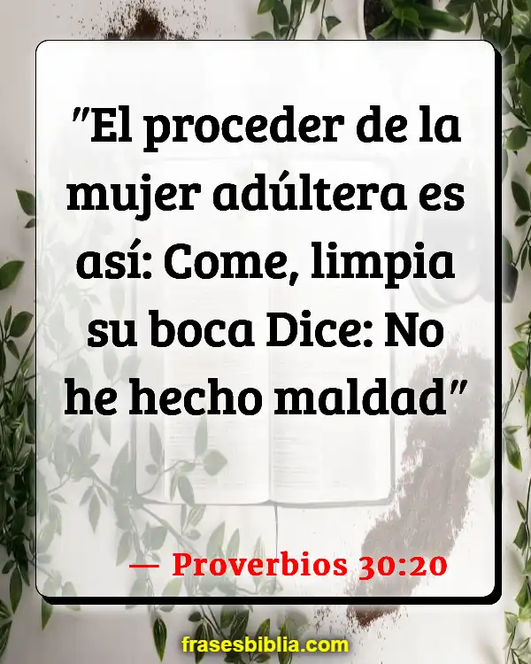 Versículos De La Biblia Prostitución (Proverbios 30:20)