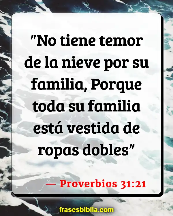 Versículos De La Biblia Mujeres trabajando (Proverbios 31:21)