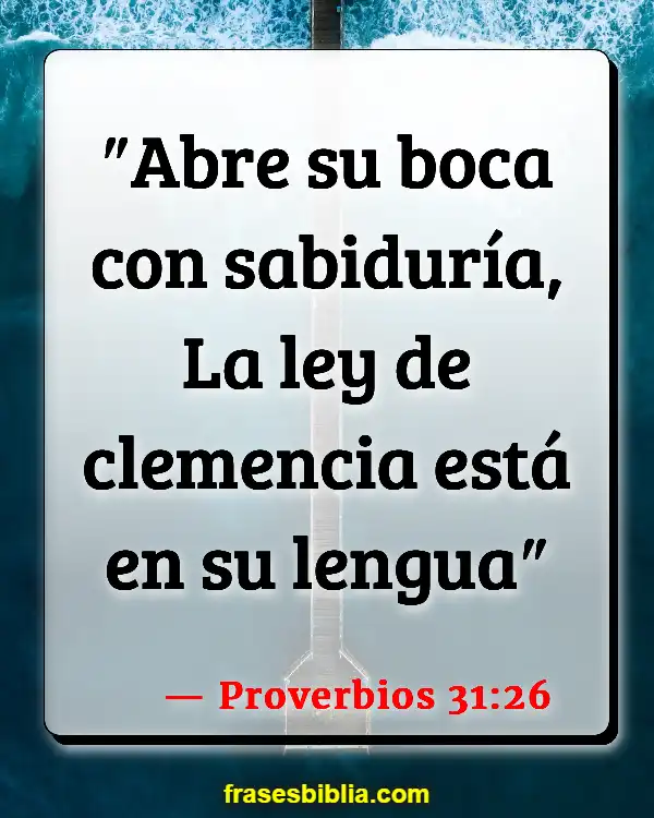 Versículos De La Biblia Chicas jóvenes (Proverbios 31:26)