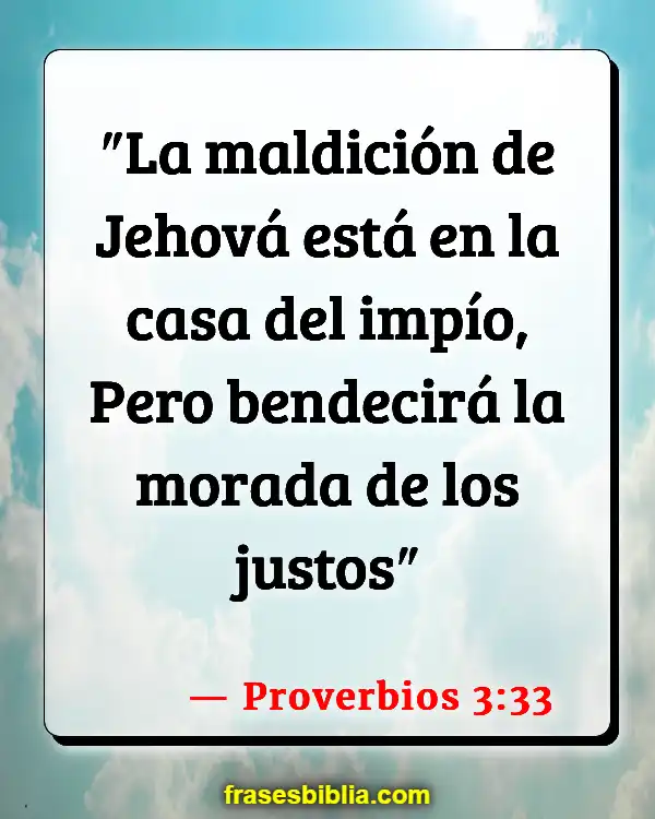 Versículos De La Biblia Bienvenido a casa (Proverbios 3:33)