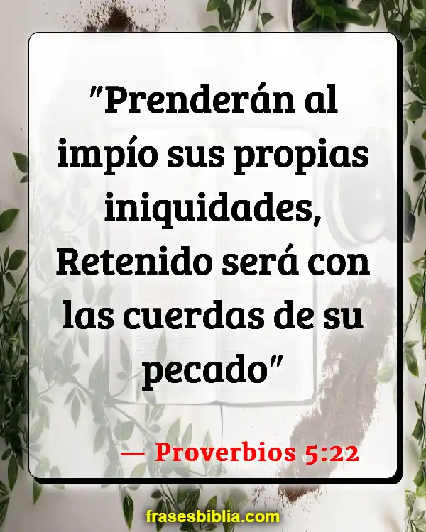 Versículos De La Biblia Cordones (Proverbios 5:22)