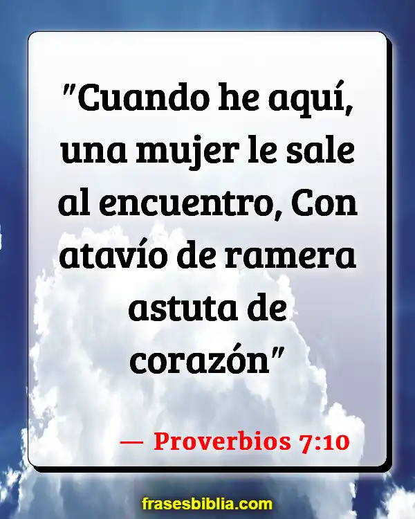 Versículos De La Biblia Código de vestimenta (Proverbios 7:10)